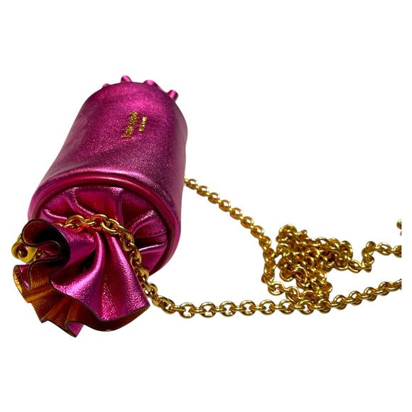 KATE SPADE GALA METALLIC LEATHER MINI SWEET TREATS CROSSBODY - Picture 5 of 6